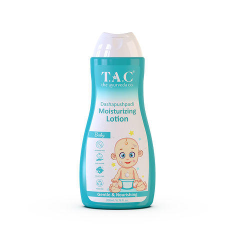 Buy TAC - The Ayurveda Co. Dashapushpadi Moisturizing Ayurvedic Baby Lotion for Soft Skin, 200ml-Purplle