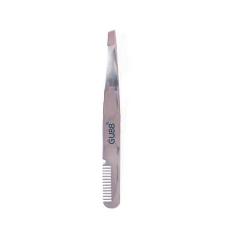 Buy GUBB Slant Tweezer for Hair Removal with Eyebrow Comb, Hair Plucker 1 Pc-Purplle