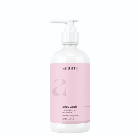 Buy Saturn by GHC 2% Salicylic Acid Body Wash (250ml) with Niacinamide, Glycerin & Cucumber Extract | Gently Exfoliates & Deeply Nourishes (Pack of 1)-Purplle