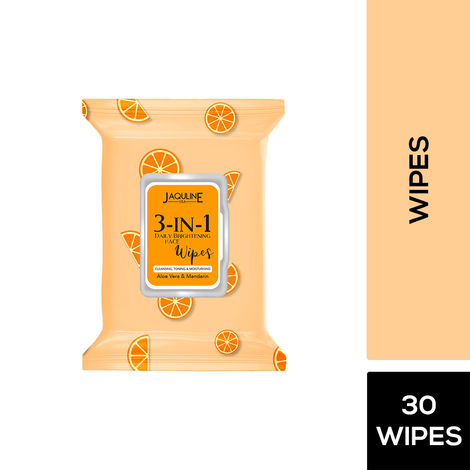 Buy Jaquline USA 3in1 Daily Skin Brightening Wipes- 30N-Purplle