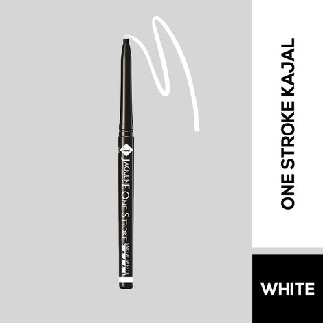 Buy Jaquline USA One Stroke Kajal Snow White-Purplle