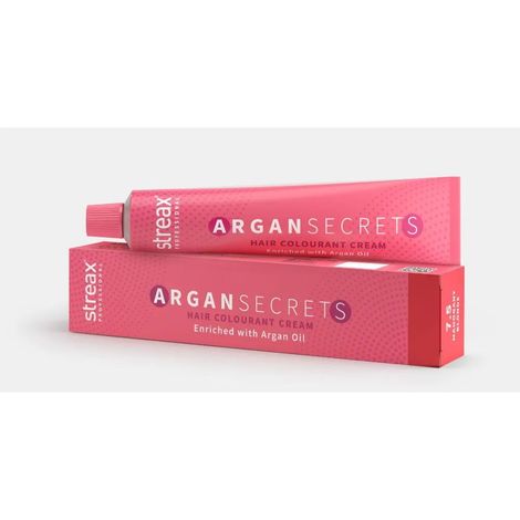 Buy Streax Professional Argan Secret Hair Colourant Cream - Mahogany Blonde 7.5 (60 g)-Purplle