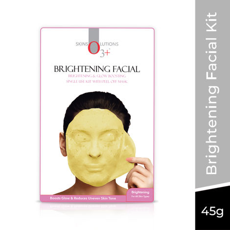 Buy O3+ Brightening Facial Kit With Brightening & Glow Boosting Peel Off Mask (45 gm)-Purplle