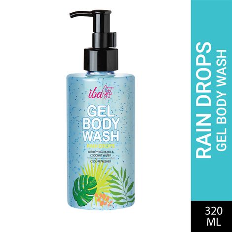 Buy Iba Rain Drops Gel Body Wash, 320 ml l No Parabens No Sulfates l For Cleansing & Tan Removal-Purplle