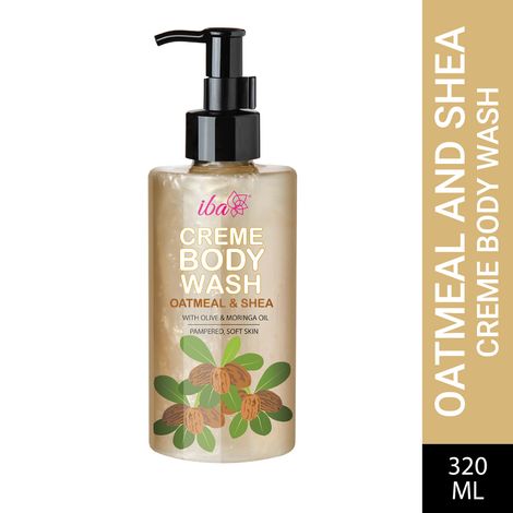 Buy Iba Oatmeal & Shea Creme Body Wash, 320 ml l No Parabens No Sulfates l For Softer, Smoother, Nourished Skin-Purplle