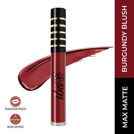 Buy Iba Maxx Matte Liquid Lipstick Shade - Burgundy Blush, 2.6 ml | Transfer Proof | Velvet Matte Finish Creamy Lipstick | Highly Pigmented And Long Lasting | Non-Drying| 100% Vegan & Cruelty Free-Purplle