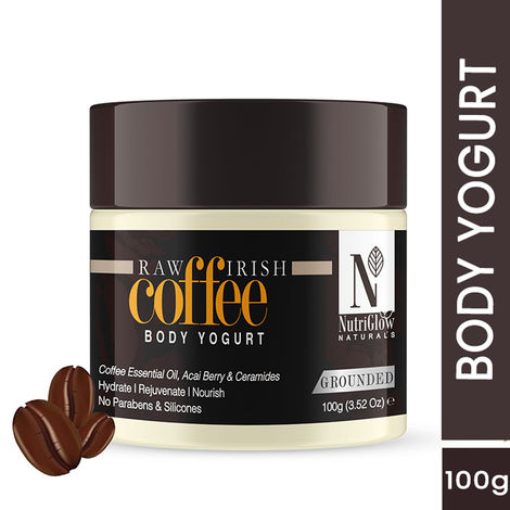 Buy NutriGlow NATURAL'S Raw Irish Coffee Body Yogurt for Skin Hydrating & Nourishing, 100 gm-Purplle