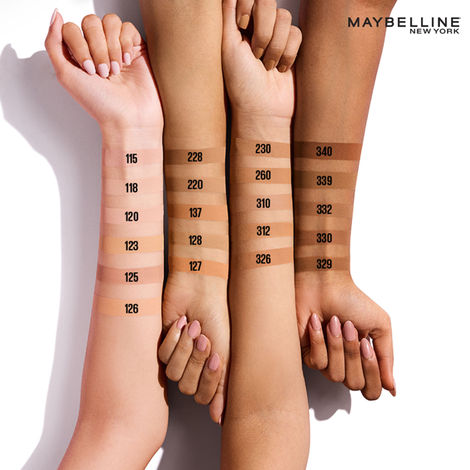 Maybelline New York Fit Me Matte+Poreless Liquid Foundation 123 - Soft Nude  | Matte Finish with 16 HR Oil Control + SPF 22