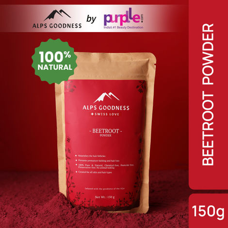 Buy Alps Goodness Powder - Beetroot (150 g)| 100% Natural Powder | No Chemicals, No Preservatives, No Pesticides | Can be used for Hair Mask and Face Mask | Nourishes hair follicles| Brightening Face Pack-Purplle