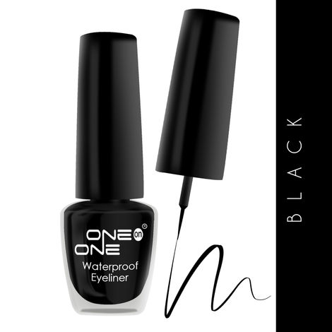 Buy ONE on ONE 24 Hrs Long Lasting & Waterproof Eyeliner, Black (5 ml)-Purplle