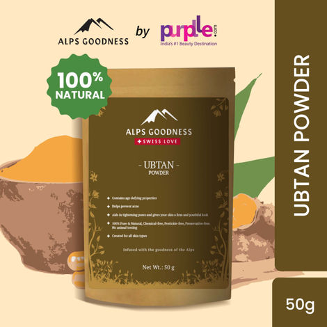Buy Alps Goodness Powder - Ubtan (50 g) | 100% Natural Powder | No Chemicals, No Preservatives, No Pesticides | Detan Face Pack | Tan Removal Face Pack-Purplle