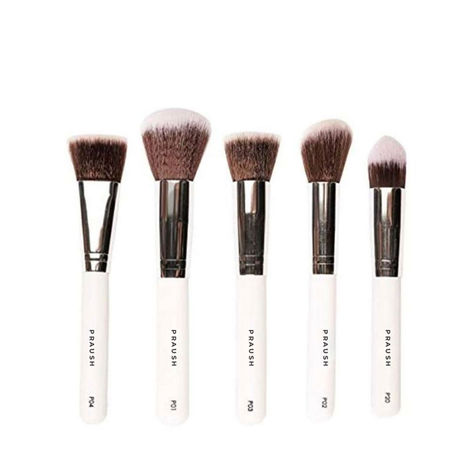 Buy PRAUSH BEAUTY (Formerly Plume) Essentials Face Brush Set - 5 Pcs-Purplle