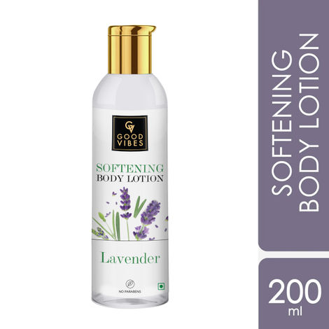 Buy Good Vibes Lavender Softening Body Lotion | Hydrating, Moisturizing | No Parabens, No Sulphates, No Animal Testing (200 ml)-Purplle