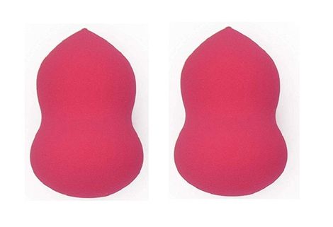 Buy AY Curve Shape Makeup Sponge Puff (Colour May Vary) - Pack of 2-Purplle