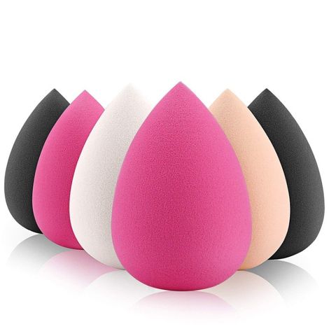 Buy AY Makeup Sponge Puff (Set of 6), Colour may vary-Purplle