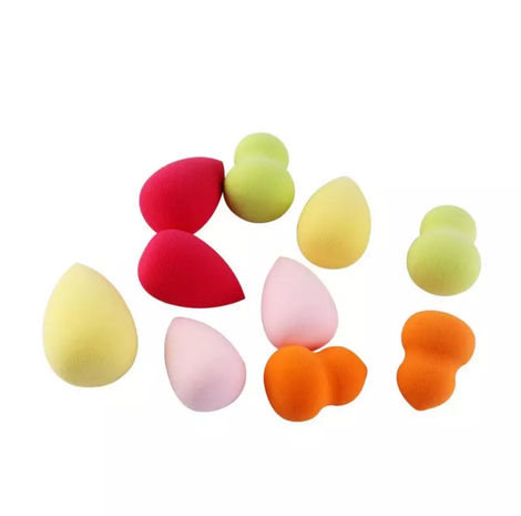 Buy AY Makeup Mini Sponge Puff (Color and Shape May Vary) - Pack of 6-Purplle