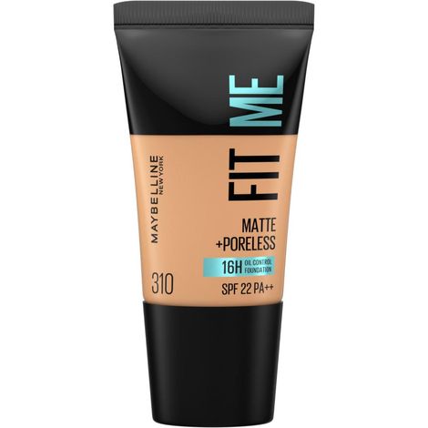 Buy Maybelline New York Fit Me Matte+Poreless Liquid Foundation Tube, 310 Sun Beige, 18 ml-Purplle
