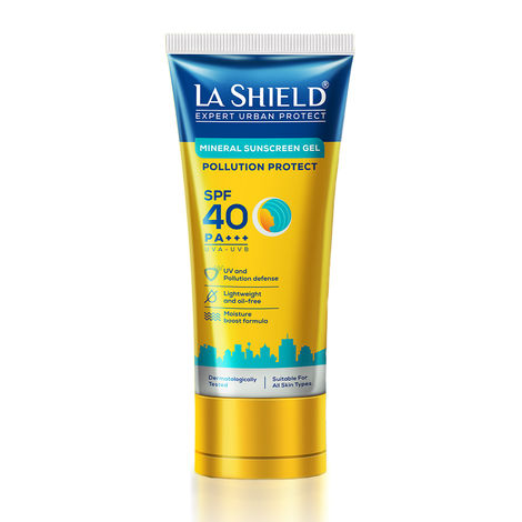 Buy La Shield Pollution Protect Mineral Sunscreen Gel SPF 40-Purplle
