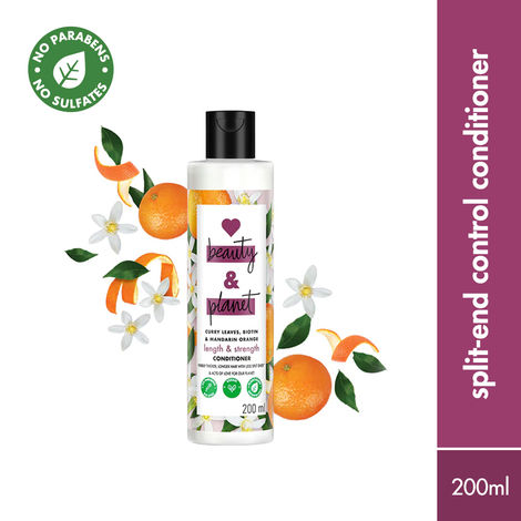 Buy Love Beauty Planet Curry Leaves, Biotin & Mandarin Paraben Free conditioner for long & strong hair, 200 ml-Purplle
