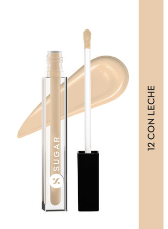Buy SUGAR Cosmetics Auto Correct Creaseless Matte Cream For All Skin Typesy Full Coverage Concealer (Golden Undertone) - 12 Con Leche (For Light Skin Tone) - 2 gm-Purplle