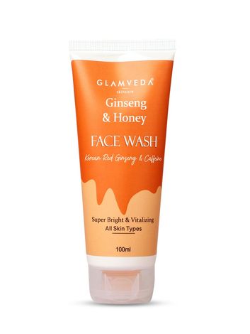 Buy Glamveda Korean Ginseng & Honey Vitalizing Face Wash 100 ml-Purplle