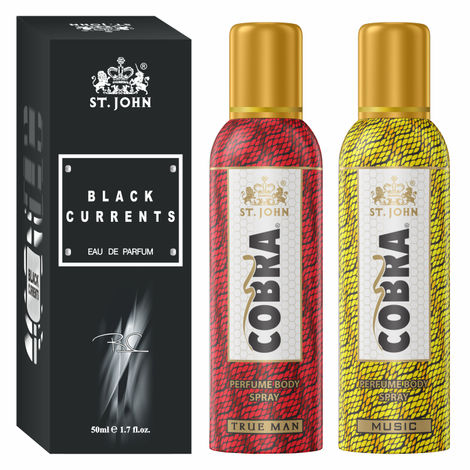 ST JOHN Cobra No Gas Deodorant Music True Man 100ml each