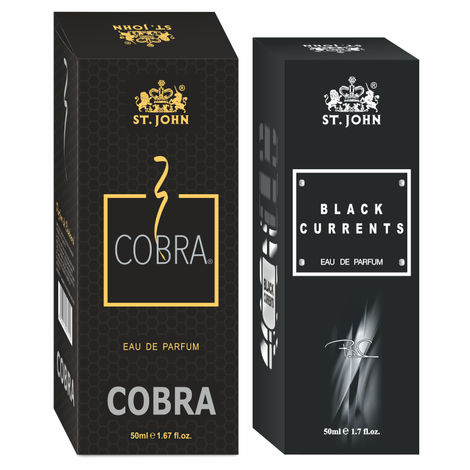 Buy St John Cobra 50 ml & Black Current 50 ml Body Perfume Combo Gift Pack Eau de Parfum - 100 ml (For Men & Women)-Purplle
