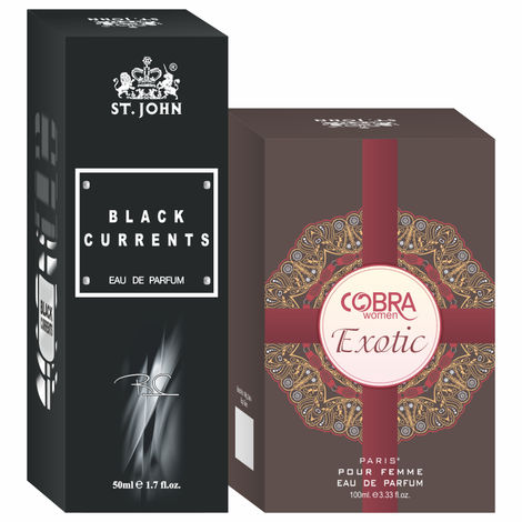 Buy St John Cobra Exotic 100 ml & Black Current 50 ml Body Perfume Combo Gift Pack Eau de Parfum - 150 ml (For Men & Women)-Purplle