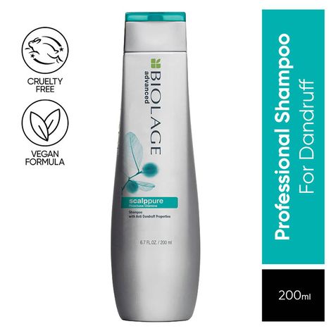 Buy BIOLAGE Scalppure Shampoo 200ml| Targets Dandruff & Controls Flakes | For Men & Women-Purplle