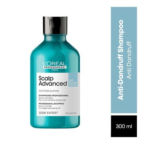 Buy L'Oreal Professionnel Scalp Advanced Anti-Dandruff Dermo-Clarifier Shampoo | For Scalp with Dandruff | With Piroctone Olamine (300 ml)-Purplle