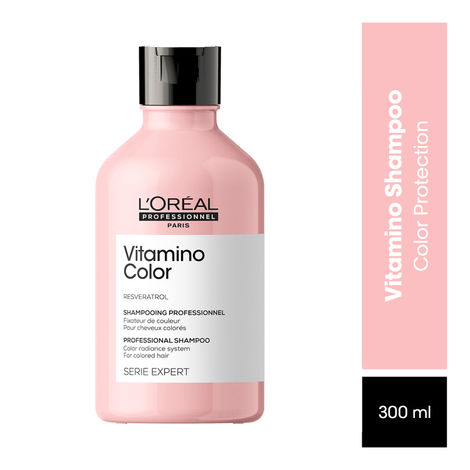 Buy L'Oreal Professionnel Serie Expert Vitamino Shampoo | Protects hair colour from fading & adds shine | With Resveratrol (300ml)-Purplle