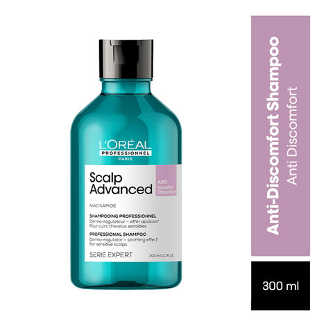 Buy L'Oreal Professionnel Scalp Advanced Anti-Discomfort Dermo-Regulator Shampoo | For Sensitive Scalp | Enriched with Niacinamide | (300 ml)-Purplle