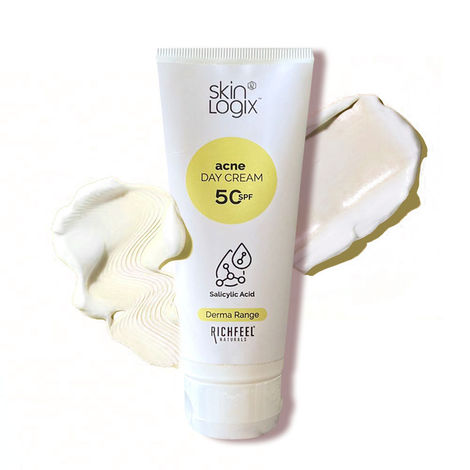 Buy Richfeel Skin Logix Acne Day Cream (SPF 50) 100 gm| Derma Range-Purplle