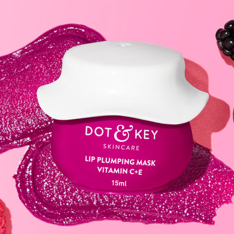 Buy Dot & Key Lip Plumping Mask Vitamin C + E with Wild Berries & Pomegranate |15ml-Purplle