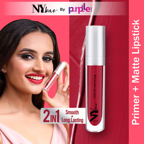 Buy NY Bae Confessions Liquid Lipstick | Lip & Cheek Tint | Red Lipstick | Matte Finish | Long Lasting - All I Want For Love 4 (4.5 ml)-Purplle