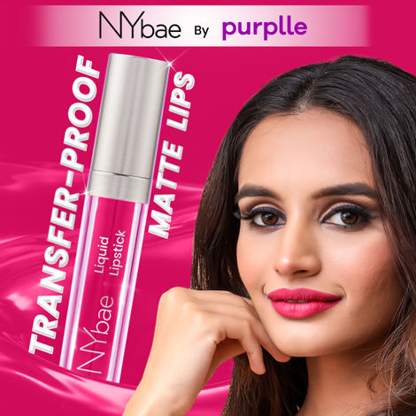 Buy NY Bae Confessions Liquid Lipstick - Bonfire 3 (4.5 ml) | Matte Lipstick | Pink Shade | Moisturizing | Long Lasting | Transfer Proof-Purplle