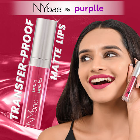 Buy NY Bae Confessions Liquid Lipstick - Sleigh All Day 9 (4.5 ml) | Matte Lipstick | Purple Shade | Moisturizing | Long Lasting | Transfer Proof-Purplle