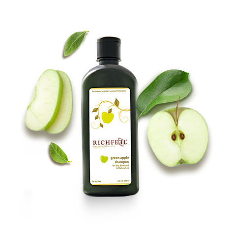 Buy Richfeel Green Apple Shampoo (500 ml)-Purplle