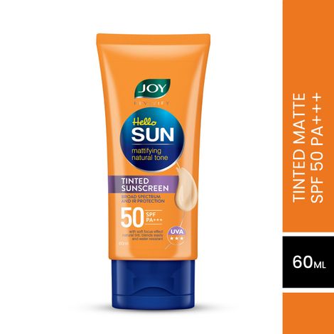 Buy Joy Revivify Hello Sun Mattifying Natural Tone Tinted Sunscreen - SPF 50 PA+++ (60 ml)-Purplle