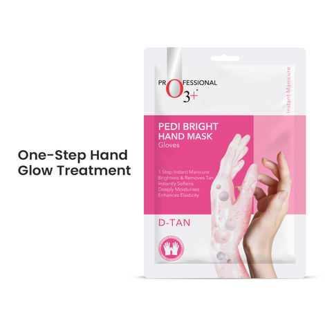 Buy O3+ Pedi Bright Hand Gloves Cream Mask - 1 Pc-Purplle