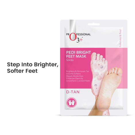 Buy O3+ Pedi Bright Feet Socks Cream Mask - 1 Pc-Purplle