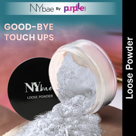Buy NY Bae Translucent Loose Powder (5.8 g) | White | Matte Finish | Almond, Jojoba & Sunflower Oils | Makeup Setting Powder | Long Lasting-Purplle