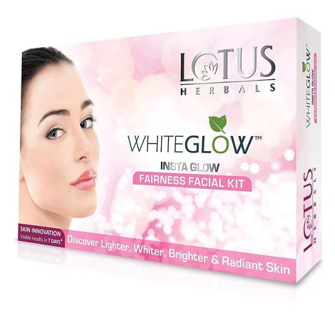 Buy Lotus Herbals Whiteglow Insta Glow 4 in 1 Facial Kit | For Radiant Glowing Skin | Natural Ingredients | 160g-Purplle
