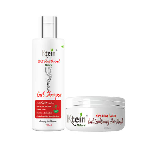 Buy Ktein Natural 100% Plant Derived Curl Shampoo & Conditioner Combo(200ml)-Purplle