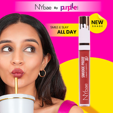 Buy NY Bae Smudge Proof Liquid Lipstick | Long Lasting | Super Pigmented | Nude Brown Lipstick | Matte Finish - Brown Boss 10 (2.5 ml)-Purplle