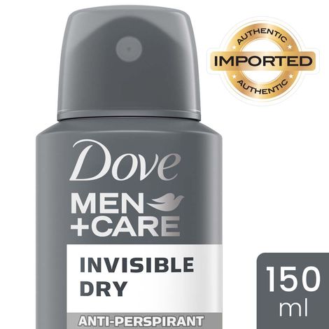 Buy Dove Men+Care Invisible Dry Spray Antiperspirant Deodorant (150 ml)-Purplle
