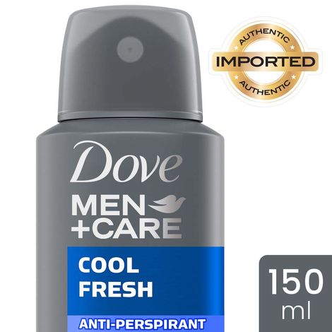 Buy Dove Men+Care Cool Fresh Dry Spray Antiperspirant Deodorant (150 ml)-Purplle