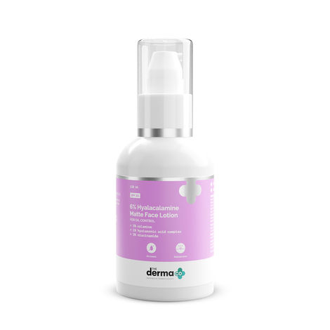 Buy The Derma Co.6% Hyalacalamine Matte Face Lotion with Calamine & Hyaluronic Acid for Oily Skin (120 ml)-Purplle
