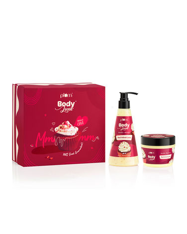 Buy Plum BodyLovin’ Red Velvet Love Gift Kit | Body Wash | Body Butter | Dessert Edition | Bath & Body | 100% Vegan | For All Skin Types-Purplle