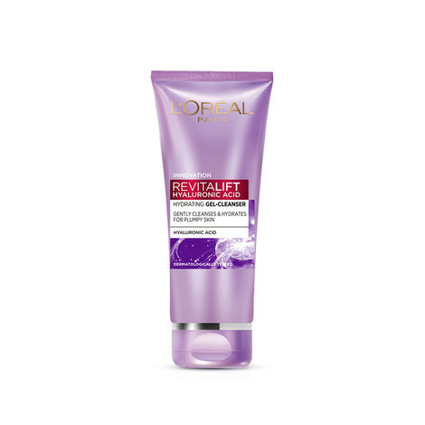 Buy L'Oreal Paris Revitalift Hyaluronic Acid Hydrating Gel Cleanser (100 ml)-Purplle
